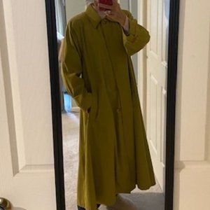 Vintage 1980s Christian Dior Women's Raincoat, Size 10, Swing Style, Pristine